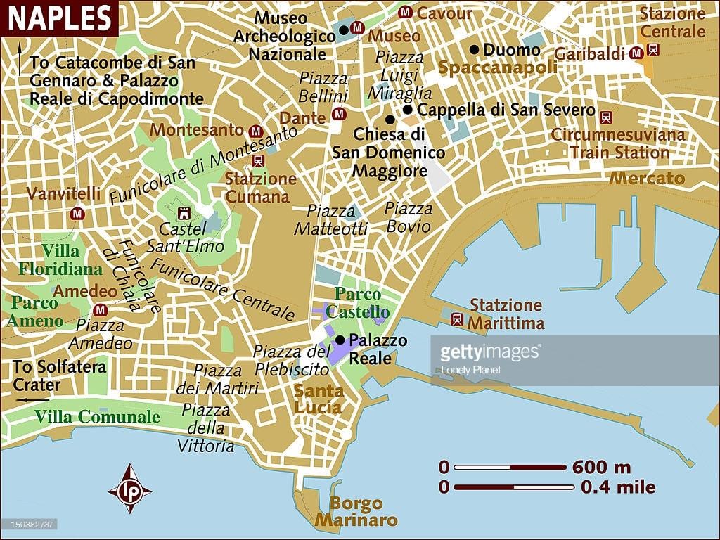 nápoles mapa da cidade