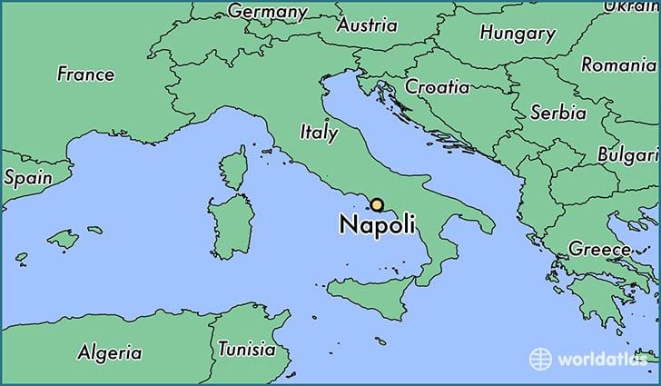 napoli en mapa
